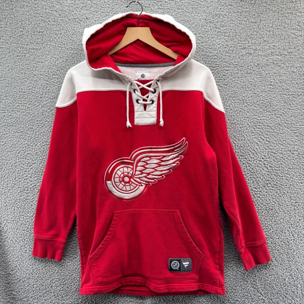 Detroit Redwings Sweatshirt Mens Small Hoodie Red